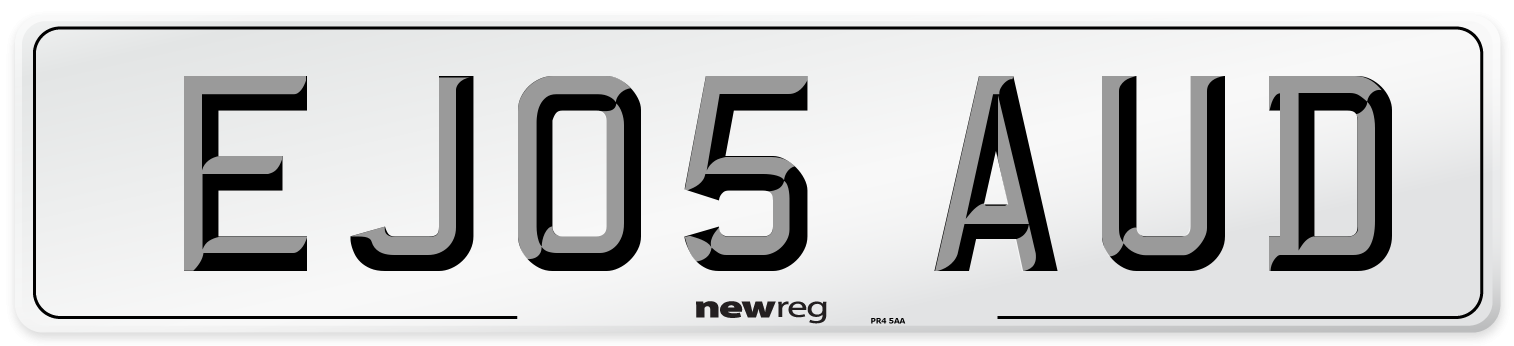 EJ05 AUD Number Plate from New Reg